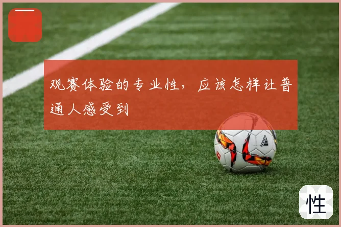 观赛体验的专业性，应该怎样让普通人感受到